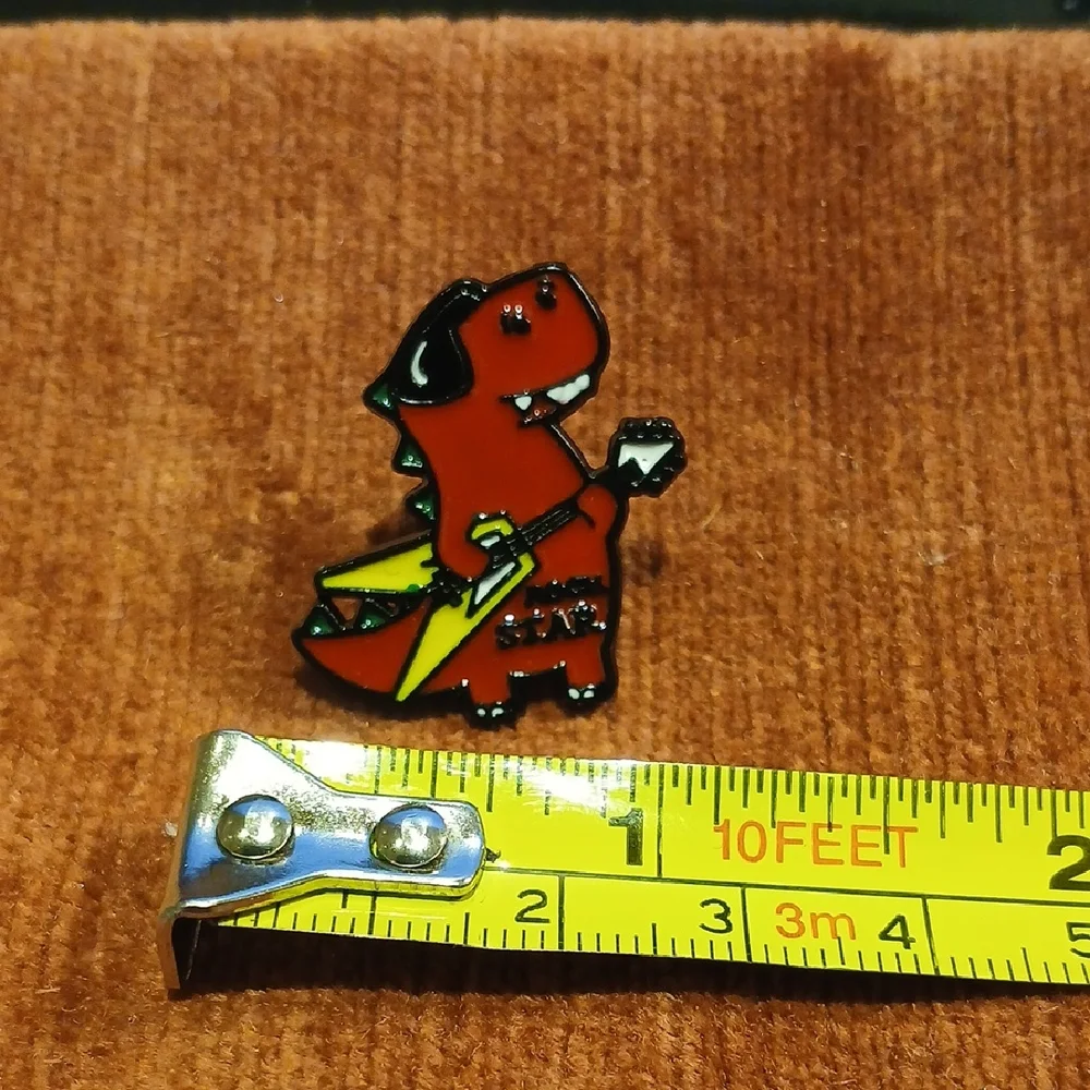 NEW Rock and Roll T-Rex Enamel Pin
